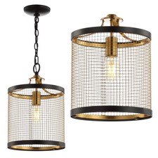JONATHAN Y 10" Metal Elena Lantern Pendant (Includes LED Light Bulb) Black: