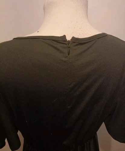 Original Shein Playsuit schwarz Größe M Einteiler Shorts V-Ausschnitt Kurzarm - Bild 8 von 12