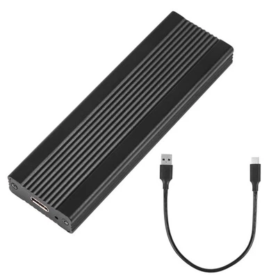 PION NVMe M.2 USB 3.2 SSD Gehäuse-Adapter 10 Gbps Nvme/NGFF für M-Key/M+B Key Schwarz