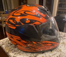 Typhoon Helmets KYLIN KY-121 Full Face Red W/ Bag Youth Large L DOT Certified