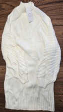 New Lillusory Womens Sweater Dress, Medium, Oversized, Mock Neck