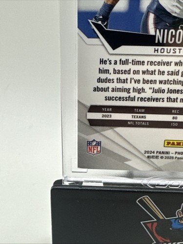 2024 Panini Phoenix #115 Gold Fade Nico Collins /125 Texans - Picture 6 of 10