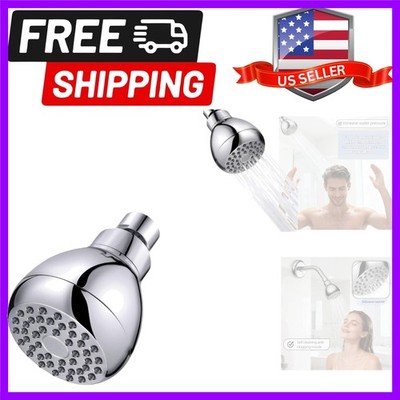 High Pressure Shower Head, 3-Inch Chrome Plated, 360° Rotating with Self-Clea...