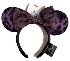 BNWT Disney The Haunted Mansion Wallpaper Minnie Mouse Ear Headband