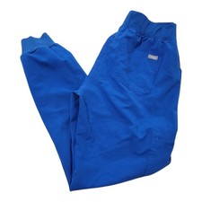 FIGS Zamora Cargo Jogger Scrub Pants Women's Medium Blue Stretch Waist