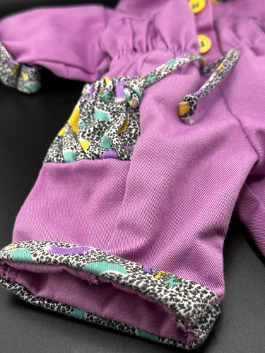 Vtg Cabbage Patch Kids Doll Designer Line Transitional VHTF Purple Jumper - Picture 6 of 11