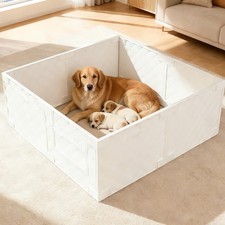 48"  48" Whelping Box for Dogs and Puppies - Perfect for 2-5 Puppies  Gro