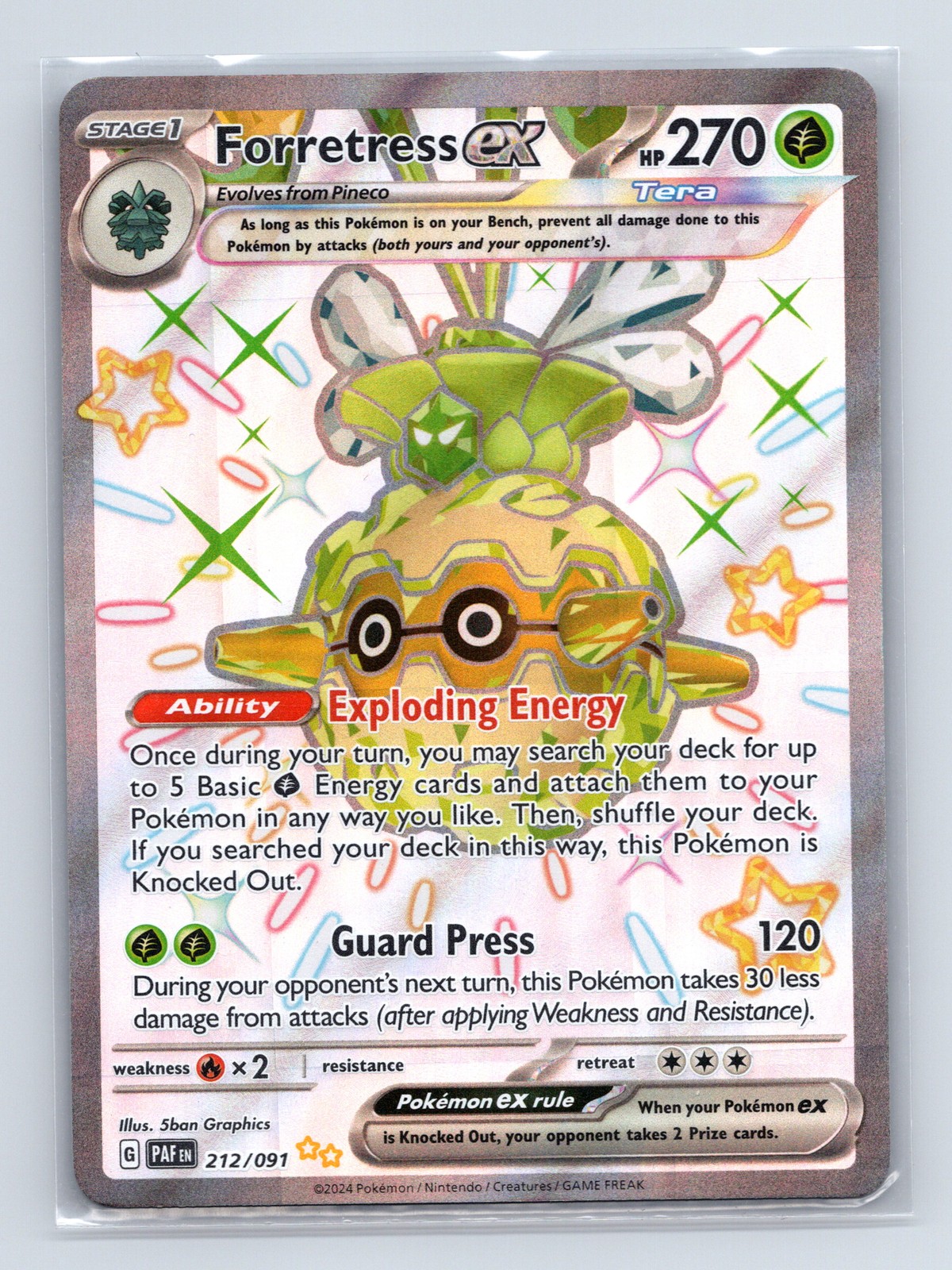 SV: Paldean Fates #212/091 Forretress ex