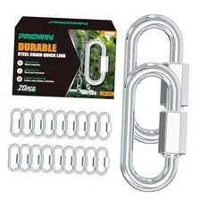 20PCS M6 Quick Link Chain Connectors, 2-9/32"Inch Heavy Duty Screw M6-20pcs