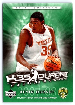 2007-08 Upper Deck First Edition -  Kevin Durant Exclusive RC #KD5