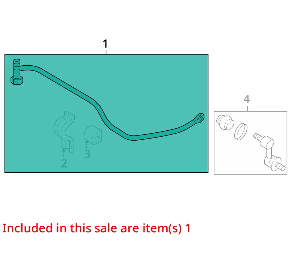 Barra estabilizadora trasera Hyundai Sonata 2008 tracción delantera fabricante de equipos originales 131 k millas - LKQ418420360 Foto 4 de 4