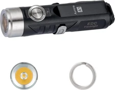 RovyVon Aurora A1 Keychain Flashlight USB C Rechargeable, Max 420 Black 5000K 