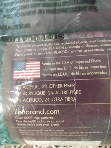 3 SKEINS LION BRAND HOMESPUN YARN, LAKESIDE STRIPES, Matching dye lots - Picture 6 of 6