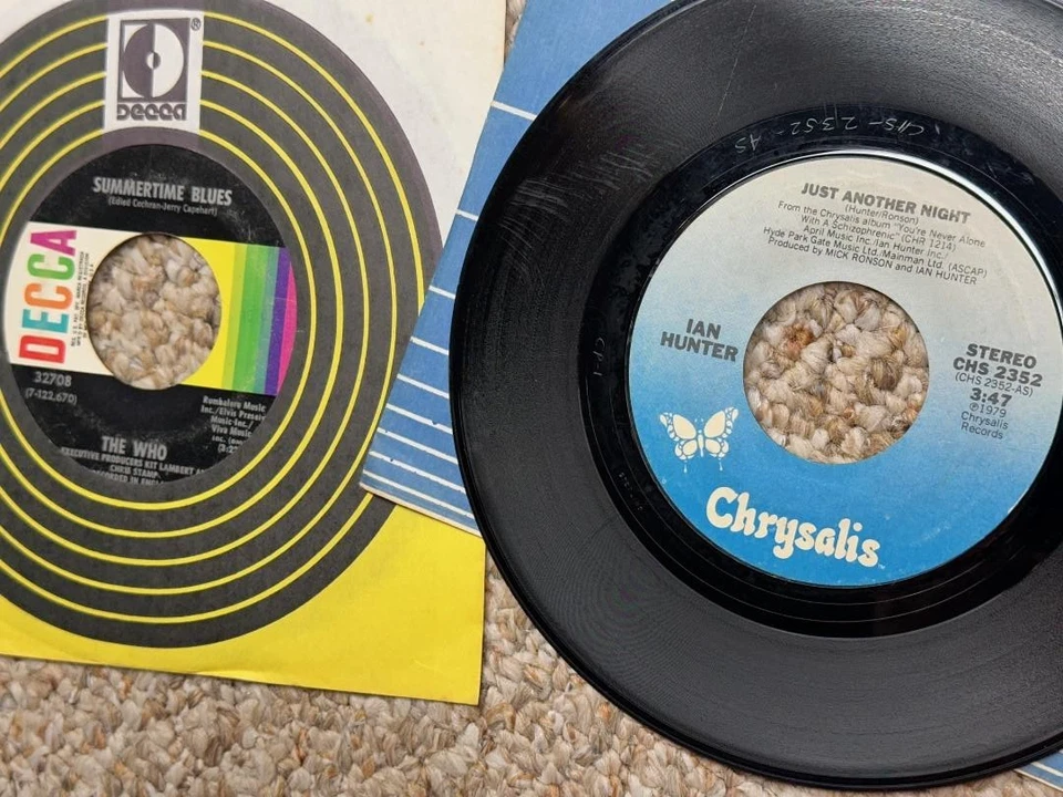RARE lot 7" vinyl 45's Rock Garage Psych 60's 70's records incl OBSCURE PROMO - Image 2 of 4