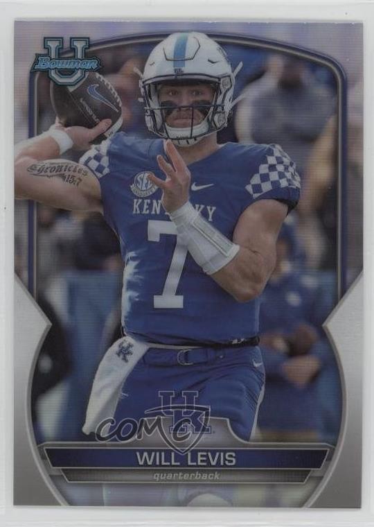 2022 Bowman U Chrome Refractor Will Levis #5 12g7