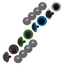 Sicherheits-Augen m. Gegenstück Kunststoff Puppenaugen Amigurumi Variantenwahl