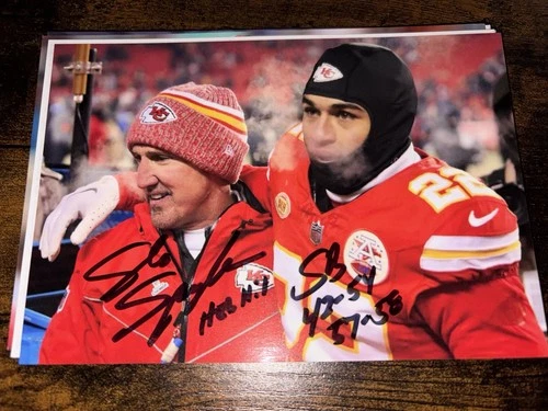 Kansas City Chiefs STEVE SPAGNUOLO Signed 4x6 Photo NFL FOOTBALL AUTOGRAPH