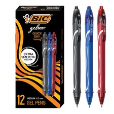 Gelocity Quick Dry Assorted Colors Gel Pens, Medium Point 0.7mm, 12Count Pack...