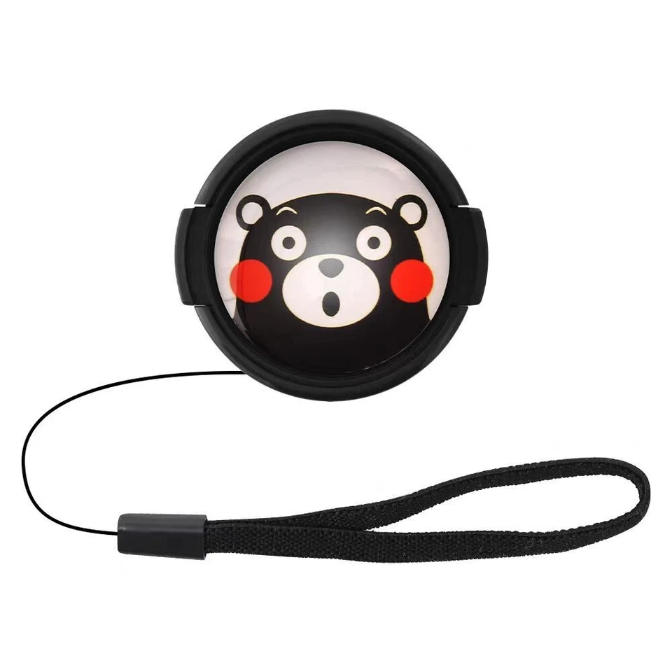 Tapas de lentes con patrón de dibujos animados compatibles con Canon Nikon Sony Fujifilm Ricoh Foto 4 de 4