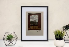 René Magritte Hand-Signed Original Print With COA and +$3,500 USD Appraisal.*-