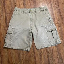 Vintage Levis Silvertab Cargo Shorts Mens 34 Khaki Distressed