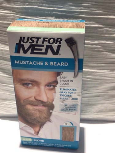 Just For Men Easy Brush In Mustache & Beard Color, Blond M-10/15 - Picture 2 of 6