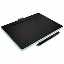 Wacom Intuos Wireless Graphics Drawing Tablet Medium Pistachio, New