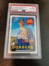 2018 Topps Heritage Real One Autographs #ROAWB Walker Buehler RC ROOKIE PSA 10 