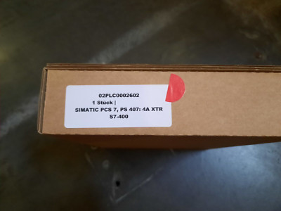 Siemens 6ES7407-0DA02-0AA1 SIMATIC PCS 7, PS 407 4A XTR S7-400