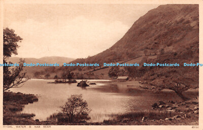 R480977 Rydal Water and Nab Scar 40168 Photochrom