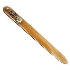 Empress Maria Feodorovna Royal 14K Gold Paperknife Letter Opener Romanov Royalty