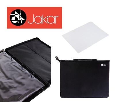 Jakar schwarz Portfolio Hartschale Ringbuch Projekt Kunst Arbeit Pläne Ordner