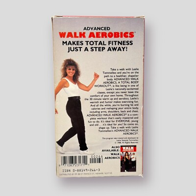 Leslie Tommelleo Advanced Walk Aerobics VHS Video Tape 1988 Total 