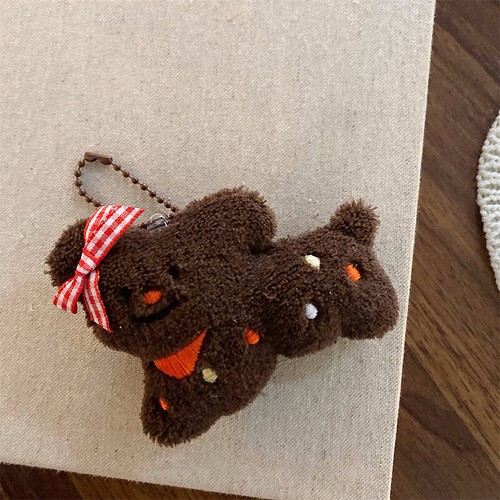 Kawaii Dog Bear Plush liquidation Keychain Cartoon Cute Stuffed Puppy Keyring Pendant Gi-wf
