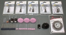 46 Assorted Wire Brush Flap Disc Grinder Attachments for Dremel or Rotary Tool