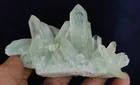 190g Top Rare Natural Beautiful Green Ghost Quartz Crystal Cluster Specimen