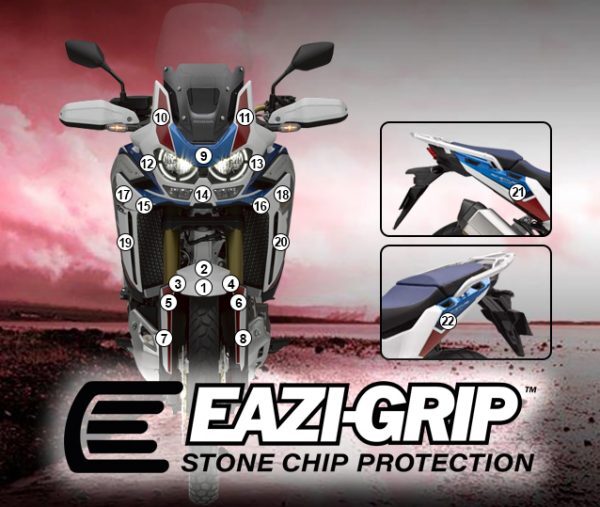 EaziGrip Stone Chip Protection Kit Clear Gloss | Honda CRF1100L Adv Sports 20>23