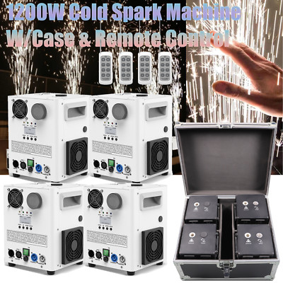 Large Cold Spark Firework Machine 1200W Stage Effect DMX 4PCS with Flight Case