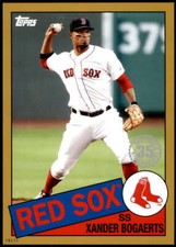 Xander Bogaerts 2020 Topps 1985 35th Anniversary 5x7 Gold #85-20 6/10 Red Sox