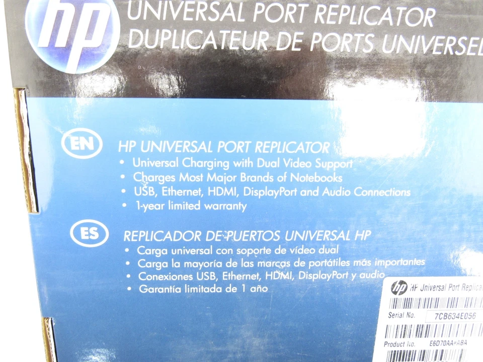HP E6D70AA Universal Port Replicator Docking Station USB / HDMI / Display / New - Image 3 of 4