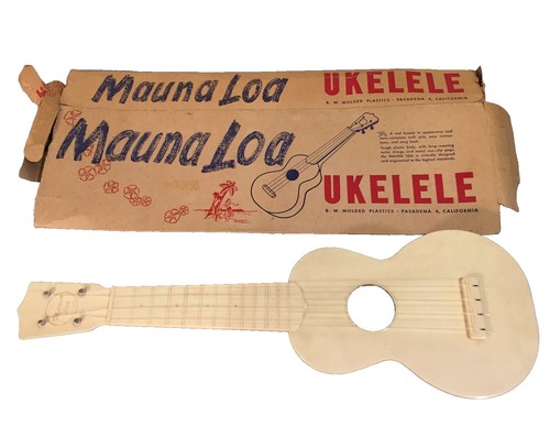 【専用】ウクレレ Carnival 1950～60年代 ビンテージ 飾り Vintage 1950s Carnival All Plastic Ukulele Hawaiian Yellow Uke-A