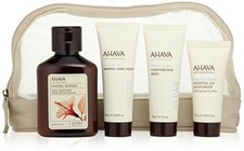 New AHAVA Face Body Essentials Starter Kit, Velvet Cream Wash, Mineral Hand...