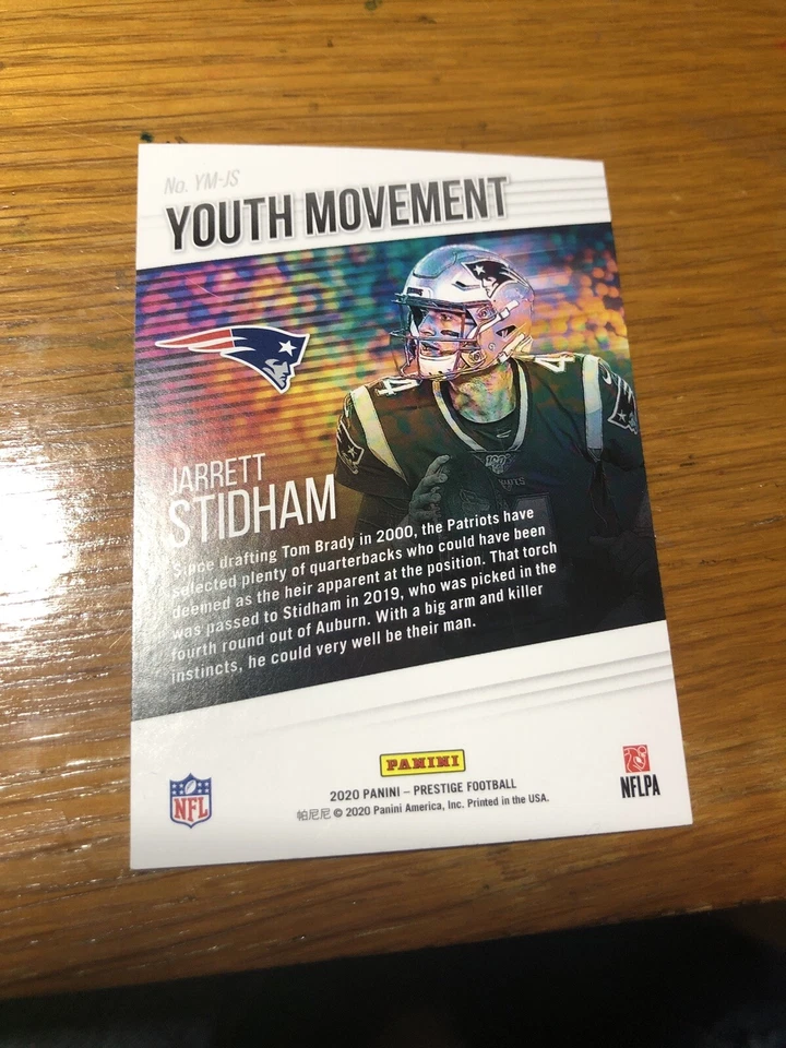 2020 Prestige Youth Movement #8 Jarrett Stidham🔥🔥🔥 - Image 2 of 2