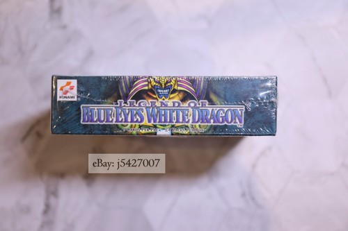 Yugioh English 2002 LOB Legend of Blue Eyes weißer Drache 1. Auflage glänzende Box - Bild 7 von 10