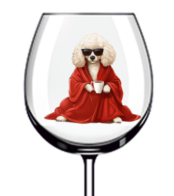 12x Hund Liebe Kaffeebecher Weinglas Flasche Vinyl Aufkleber Aufkleber L336