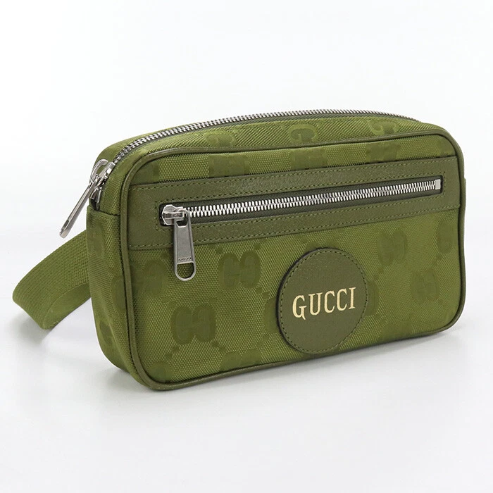 GUCCI GU89728 Sac Ceinture Hors Grille Body Bag Nylon Vert Homme