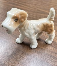VINTAGE Puppy Dog Figural Scottie Westie Dog Terrier Porcelain Made in Japan