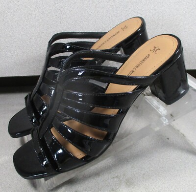 7831615 LSPSA30 EVELYN SLIDE WOMENS SHOE 7 M BLACK LEATHER BY JOHNSTON & MURPHY
