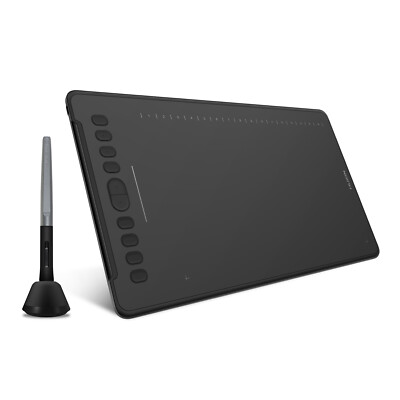 HUION H1161 Digital Graphics Drawing Pen Tablet with Touch Strip Battery Free