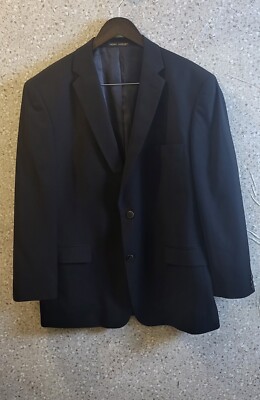 Vtg. Pierre Laurant,Black Suit, High Tech Fabric 150's, Business,Party, 44R/38W